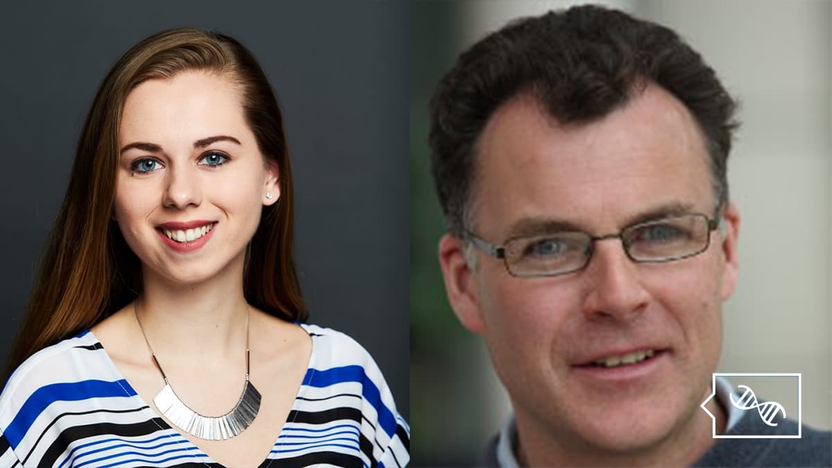 Side by side Headshots of Kira Dineen and Dr. Charles Shaw-Smith